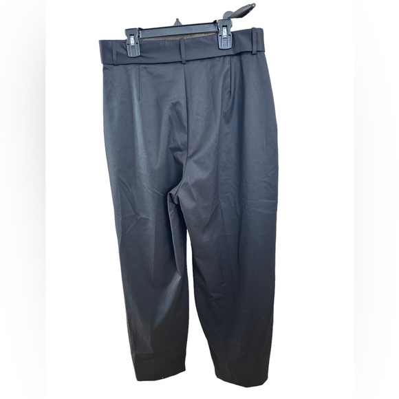 Zara buckle belt ankle length black pants - Picture 4 of 7